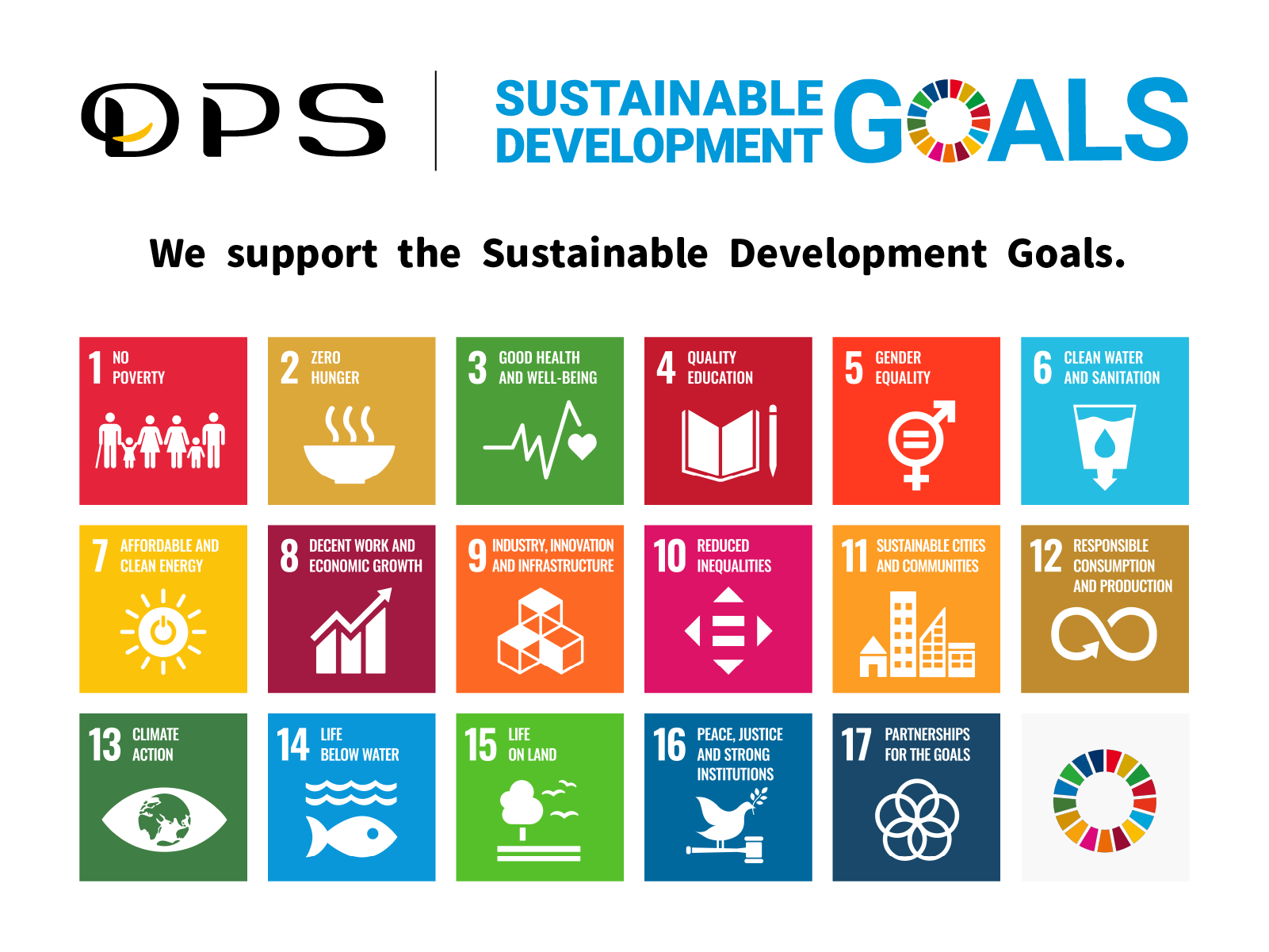 DPS support the SDGs