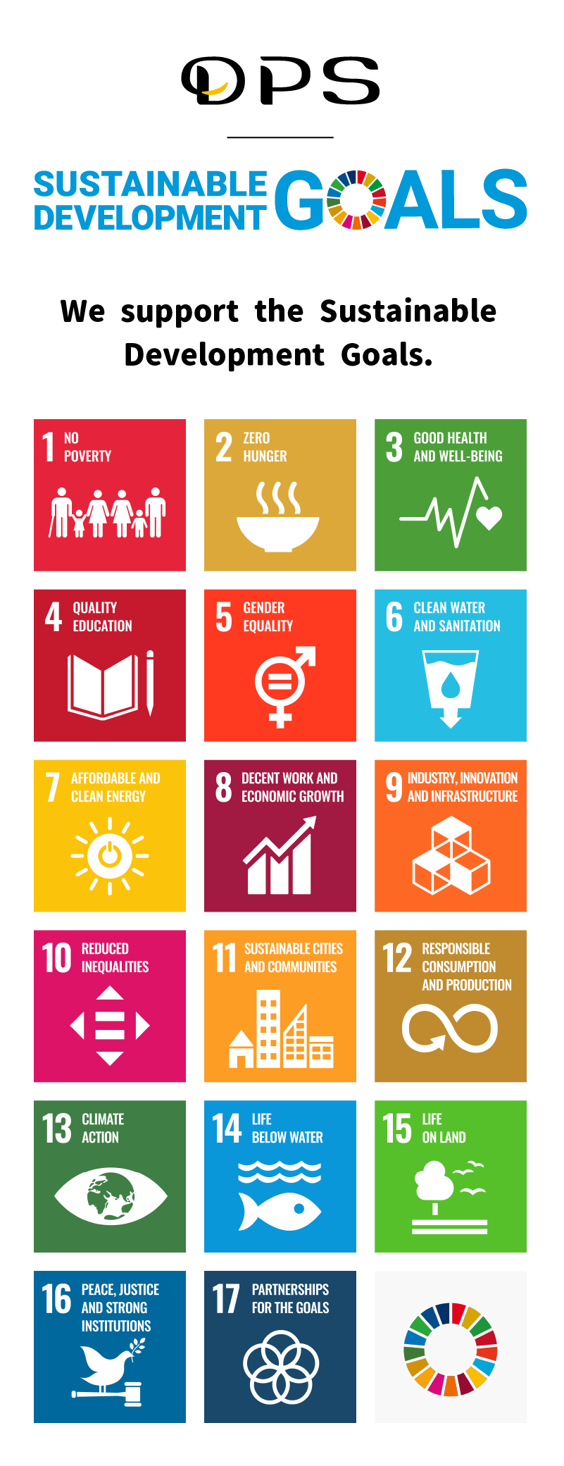 DPS support the SDGs