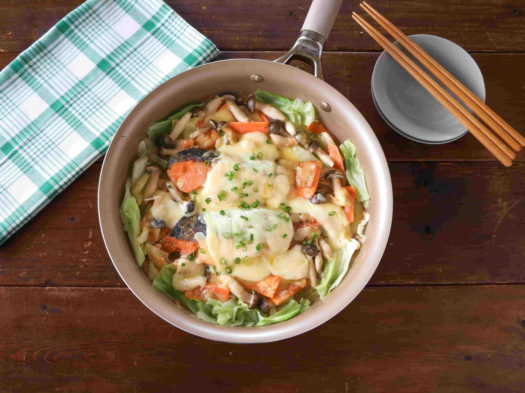 フライパンでちゃんちゃんチーズ焼き